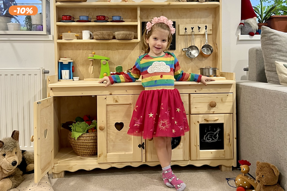 Baba Gyerek konyha fából 120 cm