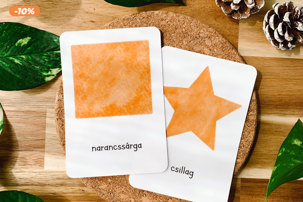 20 db-os szín és forma tanuló kártyacsomag