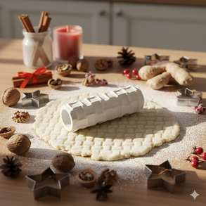 "KOSÁRFONAT" Süteménytészta Textúrázó Henger