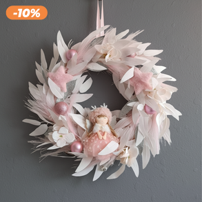 Pasztel adventi kopogtató