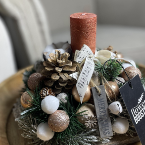 Elegáns karácsonyi asztaldísz