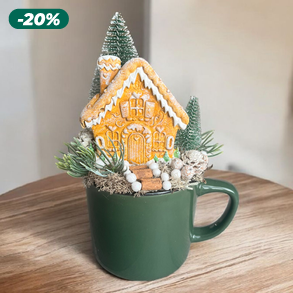 Bögrés asztaldísz