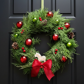 Piros-zöld koszorú