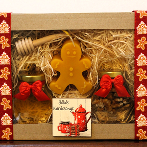 Karácsonyi ajándék  "MÉZI" díszdoboz