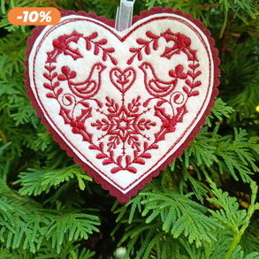 Skandináv stílusú Hímzett karácsonyi dísz 