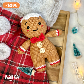 Horgolt karácsonyi Mézi mézeskalács