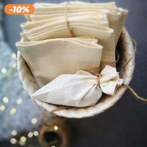 Adventi kalendárium zsákok – 24 db hímzés nélküli változat, saját díszítéshez - 12,5 x 10 cm