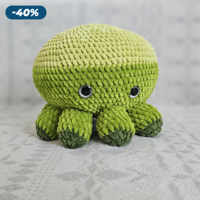 Horgolt plüss polip