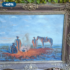 Kolozsváry: Pásztorok - Olaj-vászon technikával készült festmény