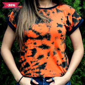 Batikolt rövidujjú póló 