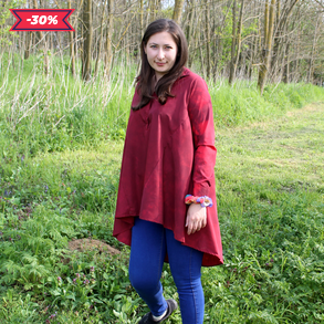 Batikolt hosszított fazonú blúz 