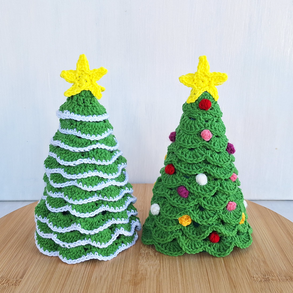 Horgolt karácsonyfa dekoráció