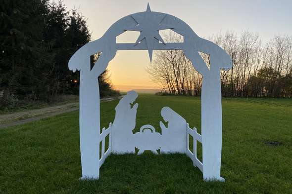 Betlehem karácsonyi dekoráció