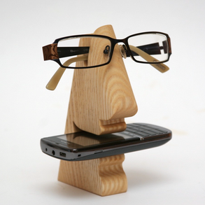 Mosolygós:-) mobiltartó és szemüvegtartó, 2 az 1-ben