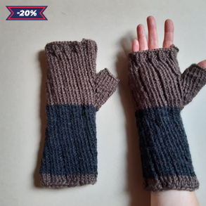 kötött férfi ujjatlan kesztyű 