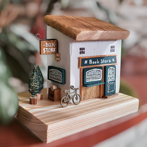 Házikó könyvtámasz - Bookstore