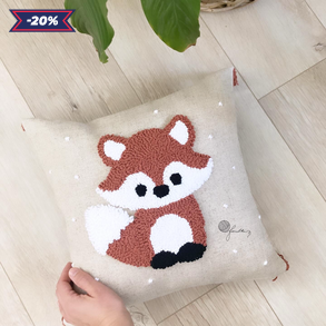 Gyereknapra,babalátogatóba Róka koma díszpárna 