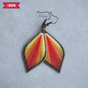 "Tűz" fonal fülbevaló