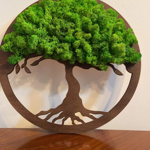 Zöld életfa falikép teljes lomb izlandi zuzmóval