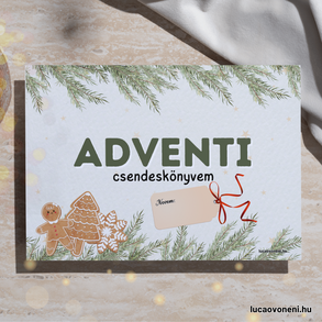 Adventi (karácsonyi) csendeskönyv (nyomtatható)