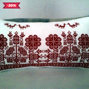 Csarodai pávás párna