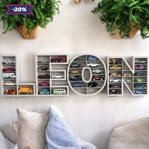 Matchbox fali tároló Hot Wheels polc Kisautó Játék tartó - 3D nyomtatott - fenntartható - modern - Montessori