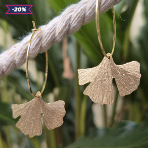 Ginkgo biloba fülbevaló