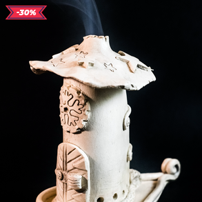 Kerámia füstölő fehér