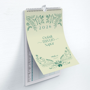 2026-os Csalàdi tervező falinaptàr A3 méretben