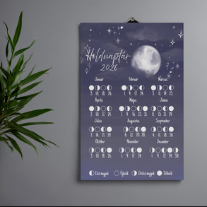 Holdnaptár 2026 Dark night