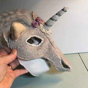 Unikornis női maszk, textilből