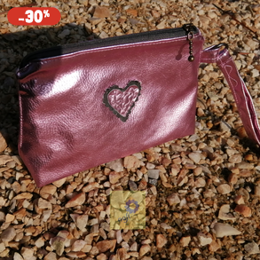 Akciós - Barbie stílusú kézitáska egyedi patchwork  szívescske díszitéssel