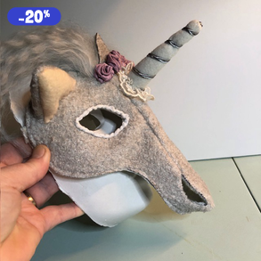 Unikornis női maszk, textilből