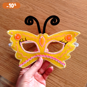 Pillangó álarc filcből