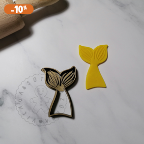 Sellő farok - süteménykiszúró forma, sütipecsét. Sütikiszúró. Linzer, mézeskalács, keksz kiszúró