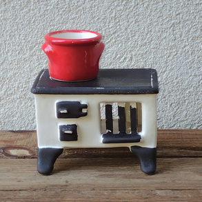 Sparhelt aromalámpa piros fazékkal