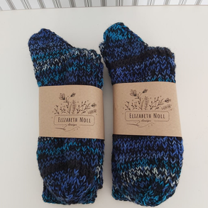 Kézzel kötött meleg gyapjú zoknik