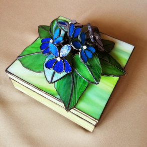 3D ibolya ékszerdoboz