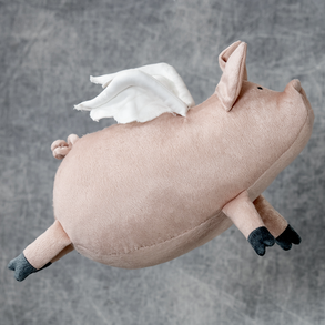 Szárnyas Malac, Rózsaszín Repülő Sertés, Optimista Plüss Disznó, kedves puha háziállat