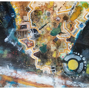 Absztrakt festmény az alkotótól