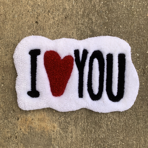 I love you tufting szőnyeg