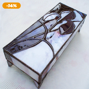  Tiffany Nőszirmos -ékszerdoboz