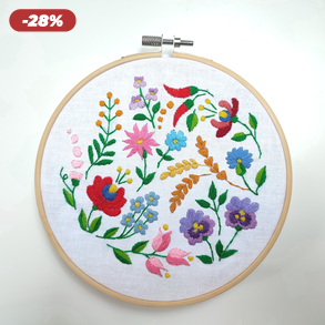 Kalocsai mintás hímzett kép