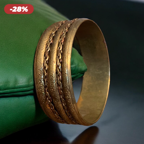 Vintage réz karperec, 1960-as/70-es/80-as évekből karkötő, retro indiai karperec, régi bohém hippi karkötő