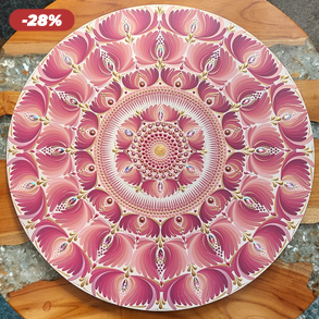 45 cm-es  Valentin nap ihlette mandala