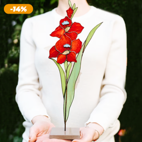 Kardvirágos asztalidísz