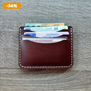 Bőr kártyatartó