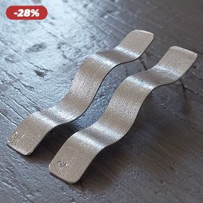 Minimál HULLÁM fülbevaló alumíniumból 