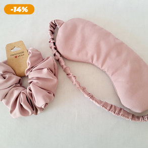 Selyem hajgumi és szemmaszk