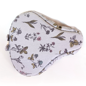 Szürke virágos Bicikli üléshuzat  Kerékpár ülés nyereg sapka  nyeregvédő, 